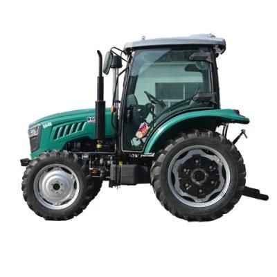 Blue Color Four-Wheel Drive 80HP Agriculture Tractor / Farm Tractor /Mini Tractor for Agriculture with Cab