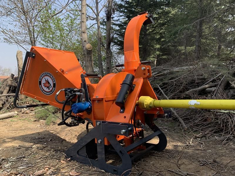 Self-Feeding Tractor Pto Driven Wood Mulcher Chipper