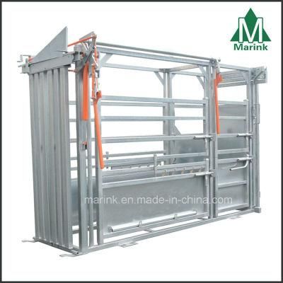 High Quality Livestock Machinery Squeeze Farm Animal Chute Powder Coated Custom Cattle &amp; Cow Crush with HDP