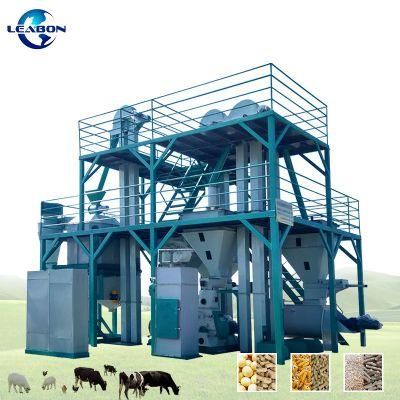 CE 1000 Kg/H Small Poultry Feed Pellet Making Line Poultry Chicken Pellet Feed Machine Price