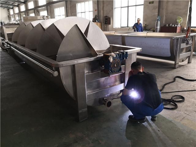 Small Farm Popular Sale Chicken Carcass Pre Cooler Chilling Machine for Poultry Plant