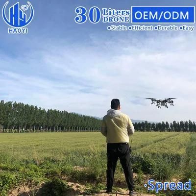 30L De Largo Alcance 8.1L/min Flow Rate Agro Farming Drone for Crop Spraying
