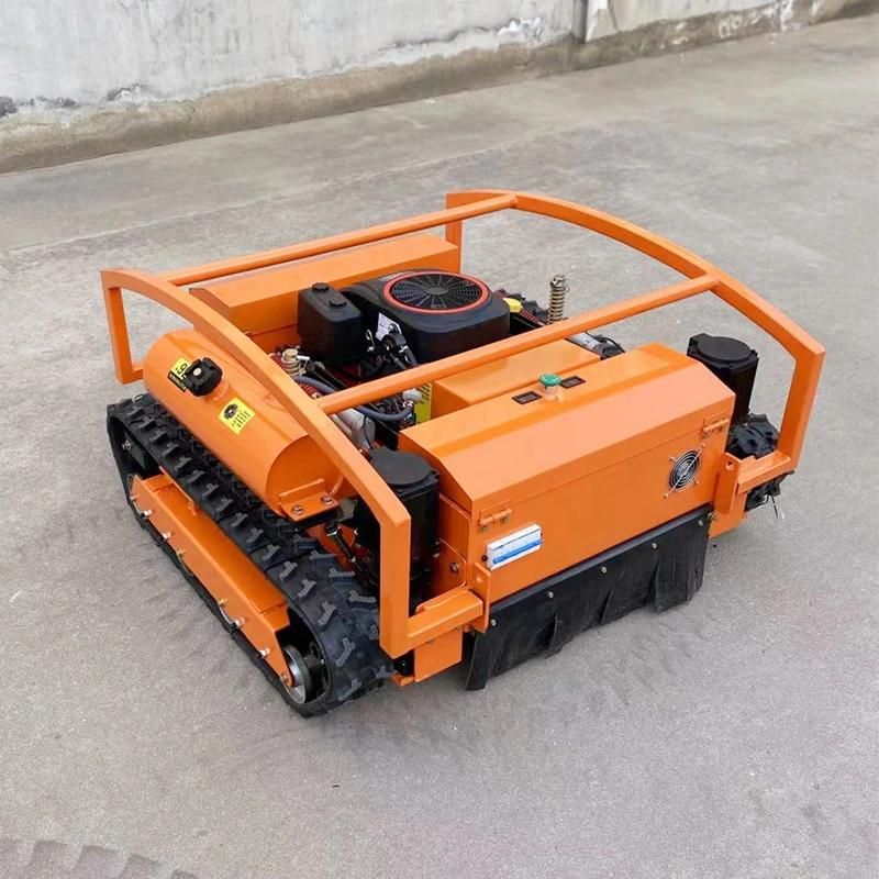 Factory Supply Small Remote Control Crawler Mower Gasoline Engine Lawn Mower for Sale