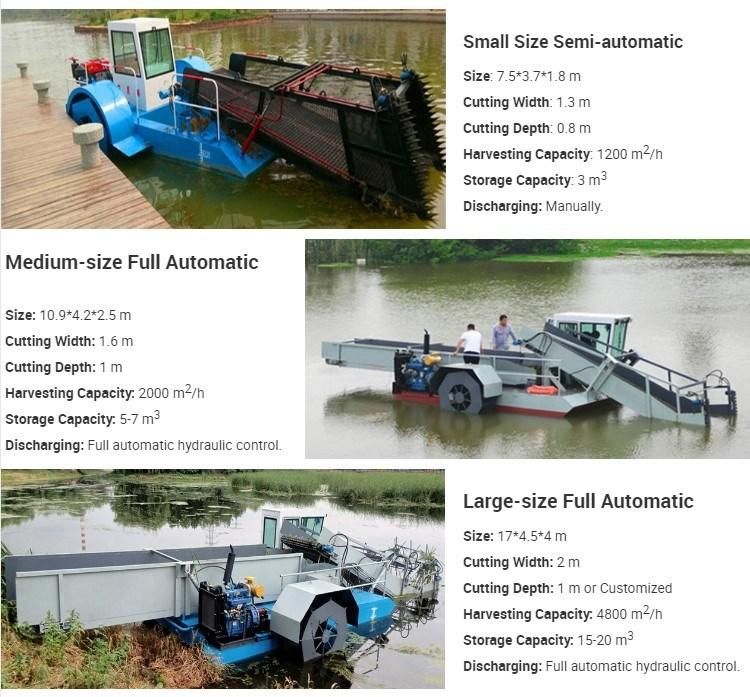 Small Semi-Automatic Pond Reservoir Mowing Boat for Sale