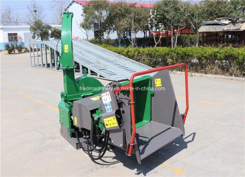 CE Standard Safety Wood Chipping Machine Self-Contained Hydraulic Power System Wood Crusher 5 Inches Bx52r