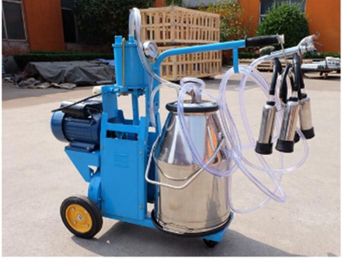 Portable Vacuum Cow Milking Machine for Two Cows