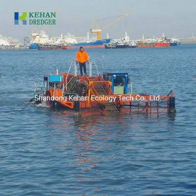 Living Wastes on Seaport Cleaning Machine Trash Skimmer Vessel