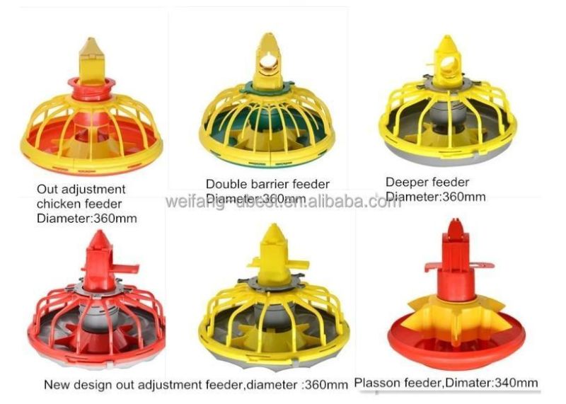 Poultry Feeding Equipment Animal Cages Pan Feeder Broiler Chicken