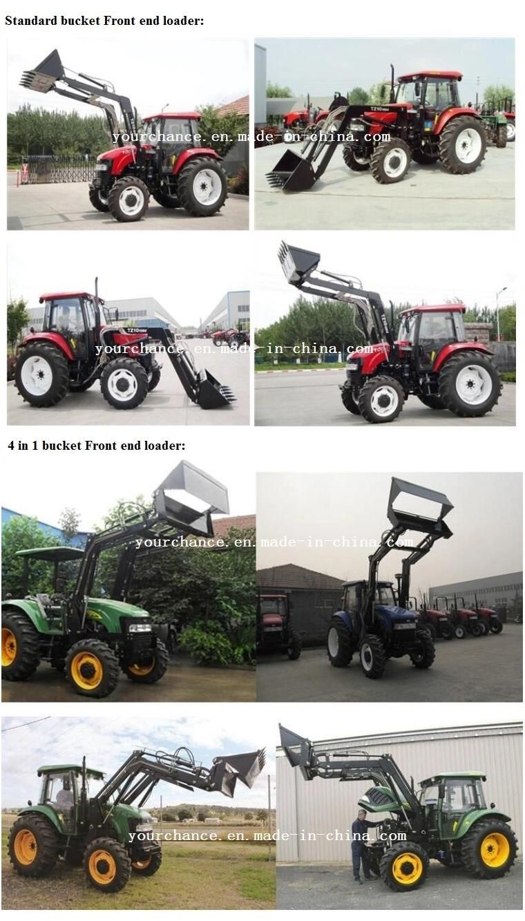 India Hot Sale Tz10d Euro Quick Hitch Type Front End Loader for 70-100HP Wheel Agricultural Farm Tractor