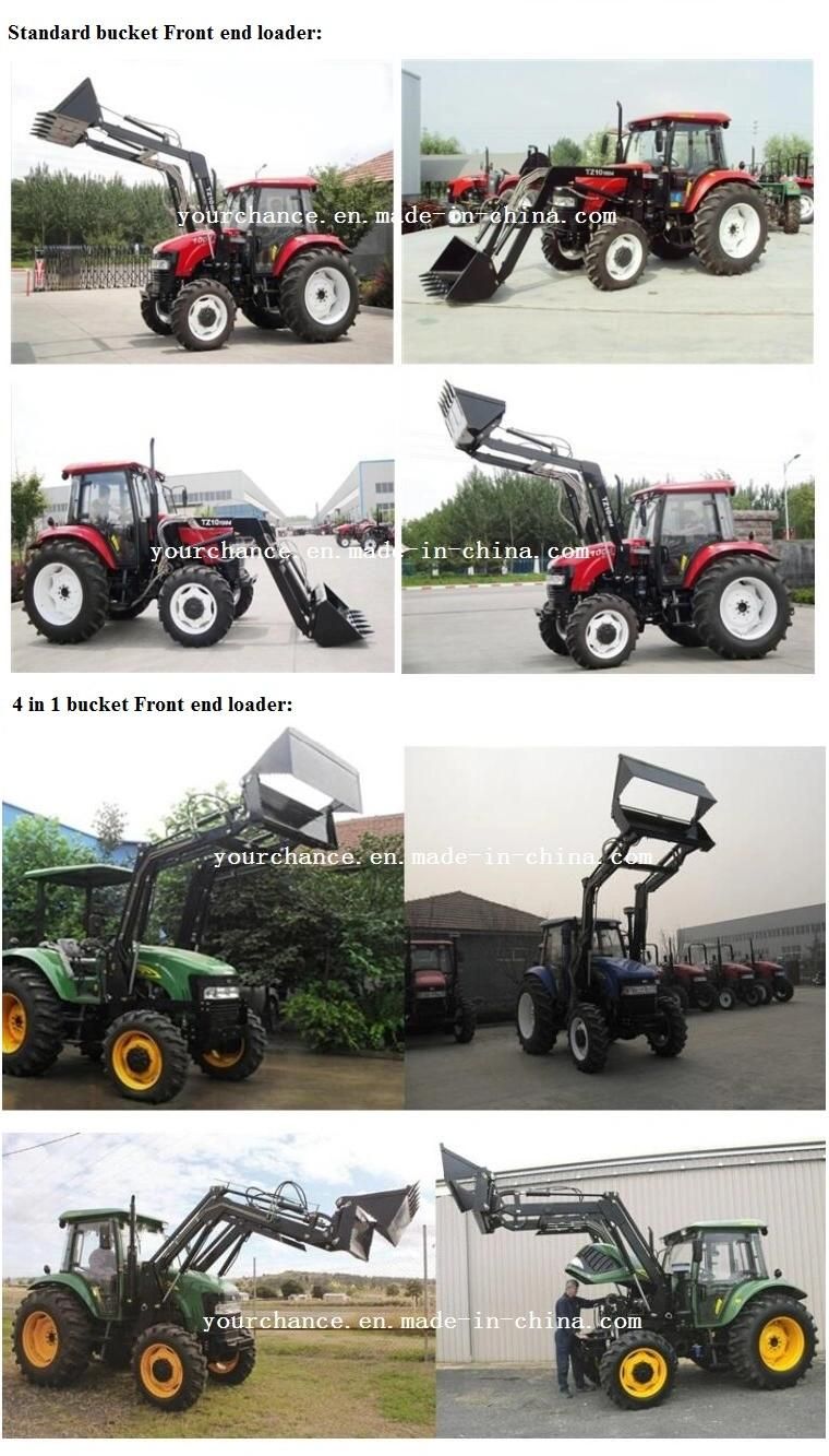 India Hot Sale Tz10d Euro Quick Hitch Type Front End Loader for 70-100HP Wheel Agricultural Farm Tractor