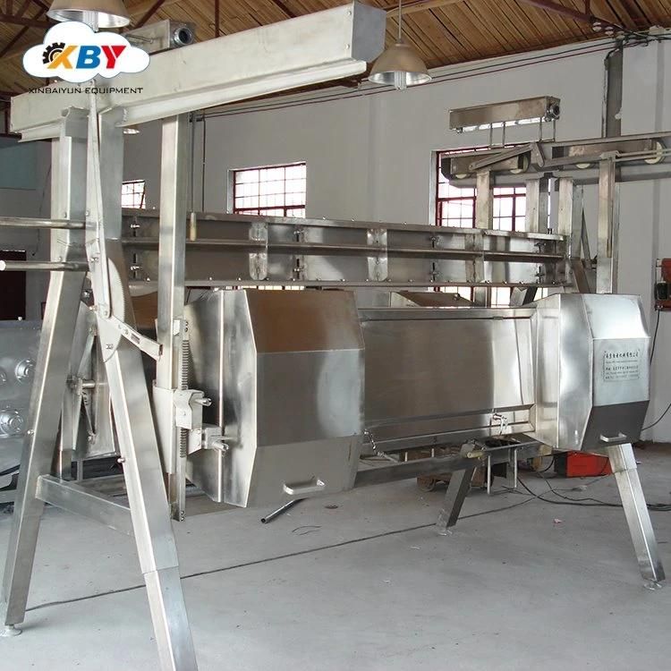 Abattoir European Style Hide Pulling Stainless Chicken Skin Machine