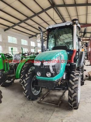 Lansu Hot Sale 4 Wheels Drive Tractor Agricultural Farm Tractor with Cabin