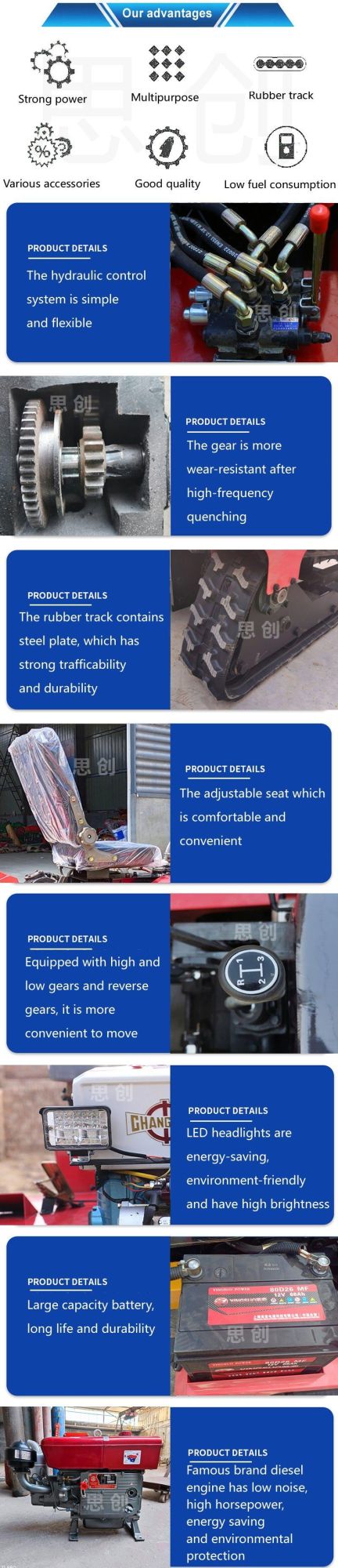 Best Price Electric Diesel Cultivator Cultivators Agricultural for Sale