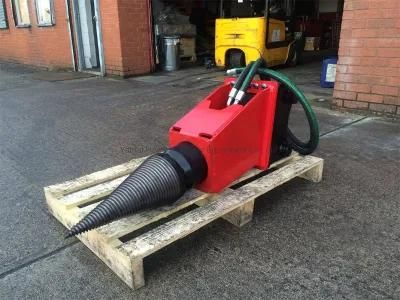 Excavator Attachment Stump Screw Splitter Wood Cone Log Splitter