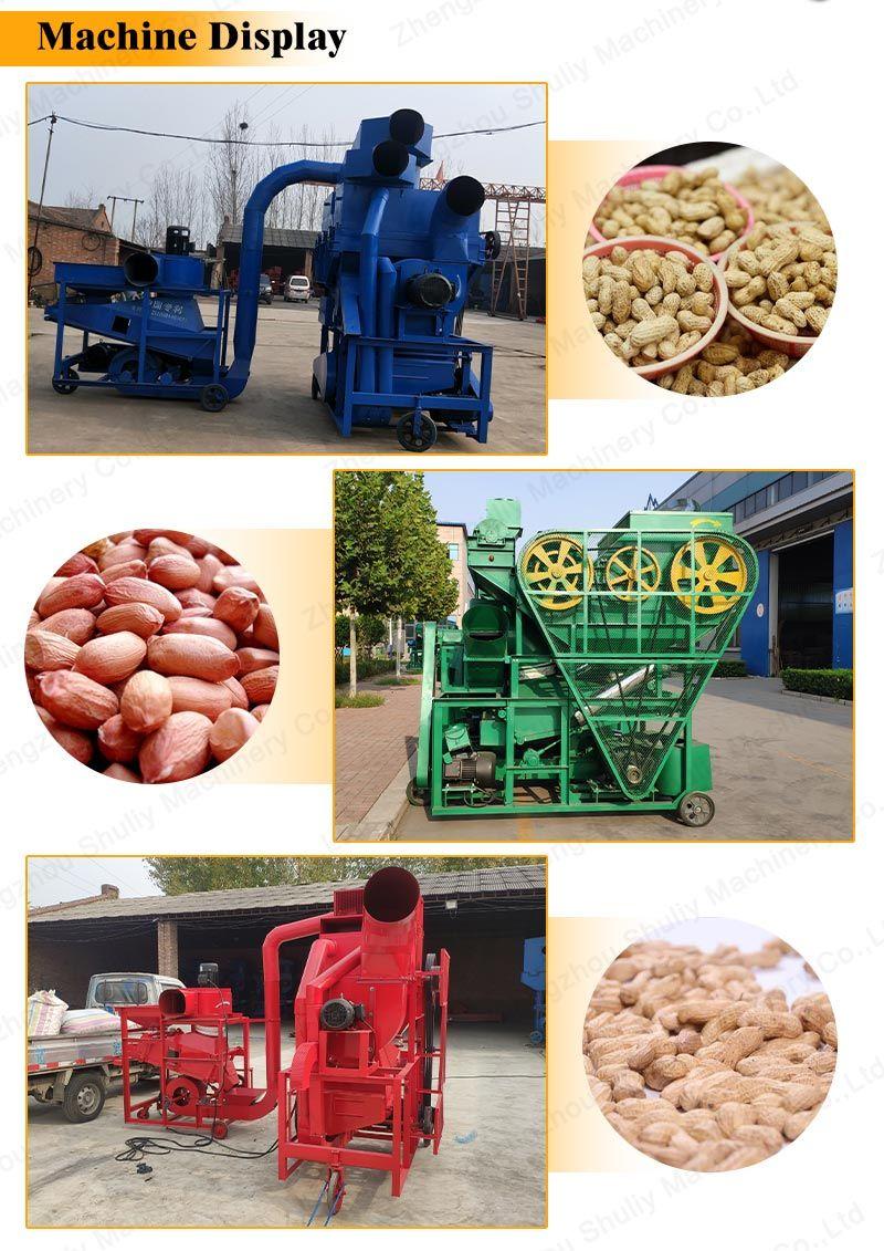 High Shelling Rate and Low Breakage Rate Peanut Sheller with Cleaning Machine