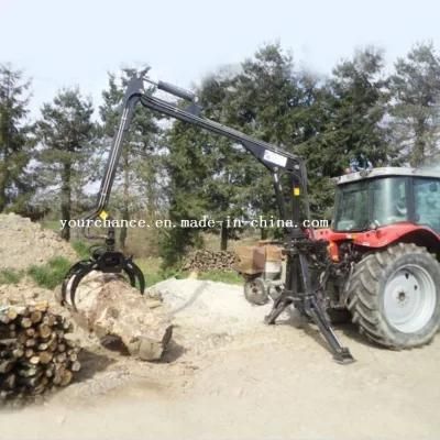 High Quality Forestry Machine Cr Series 2-6m Arm Reach 200-1280kgs Lifting Capacity Log Crane for 10-140HP Tractor