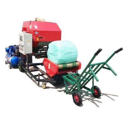 45-60 Bag/H Automatic Corn Maize Round Baling Wrapper Silage Hay Baler for Sale