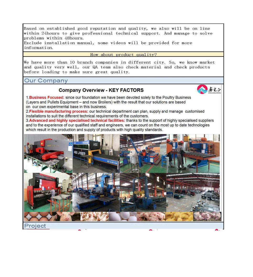 Qualified Control System of The Broiler House Peace Raising Equipment