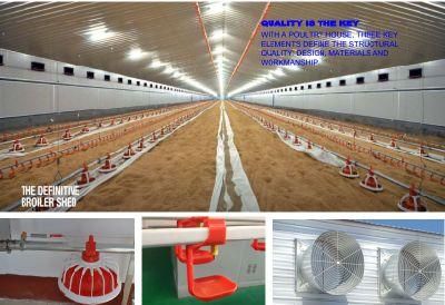 Factory Direct Design Automatic Poultry Farming Broiler