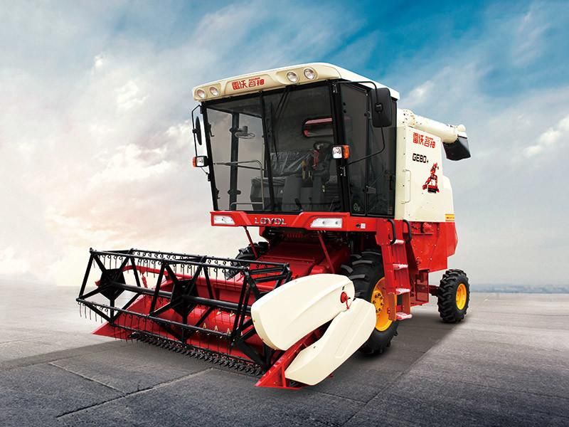 The Lovol Ge80s Wheeled Grain Combine Harvester with Powerful High-Speed Unloading Power