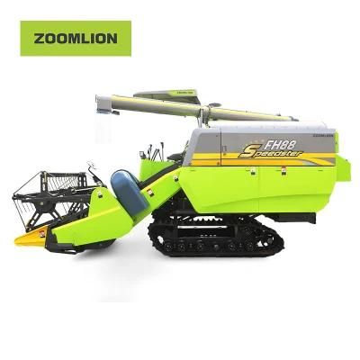 High Security Rice Combine Farming Machine with Belt Drive Transmission