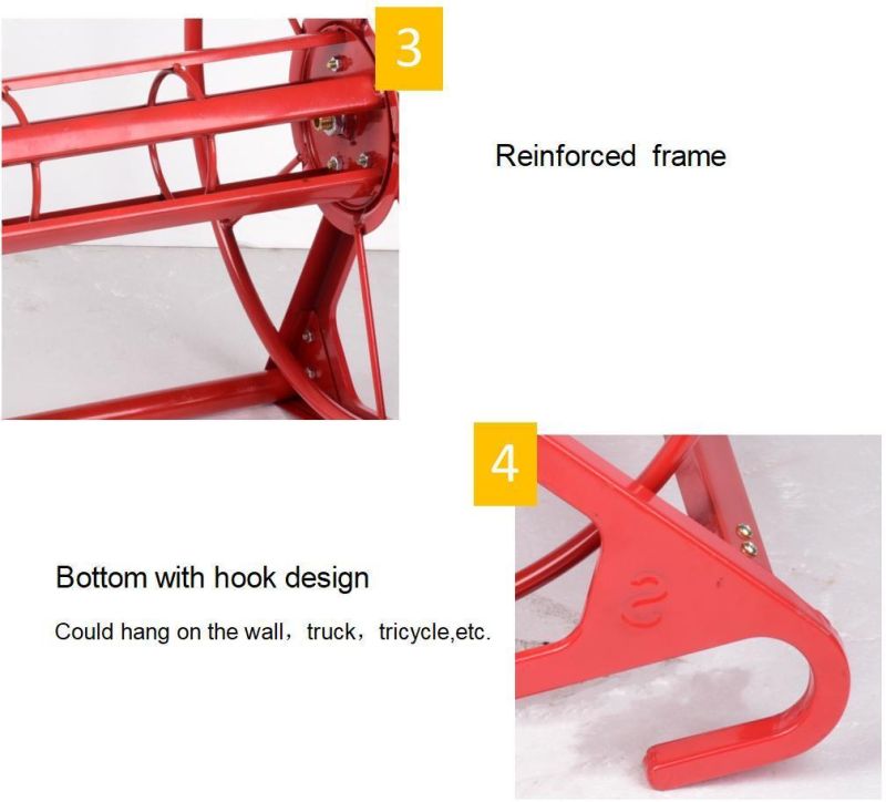 Power Sprayer PVC Water Hose Metal Hose Pipe Reel Garden Tool