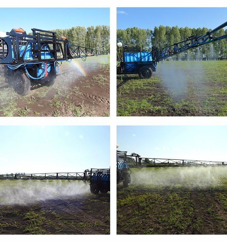 Agricltural Wheel Turb Crop Tractor Mounted Pesticide Boom Sprayer