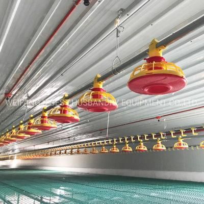 Automatic Chicken Broiler Feeding and Drinking System for Poultry Farm