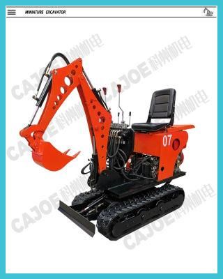 Hydraulic Crawler Small Digger Mini Excavator 360 Degree Rotation or 140 Degree Swing Angle Self-Propelled Backhoe