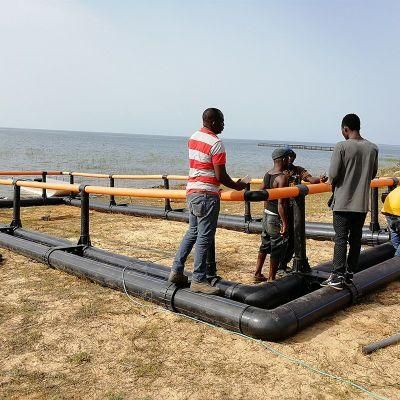 Square HDPE Tilapia Fish Farming Cages Farming Net Cage