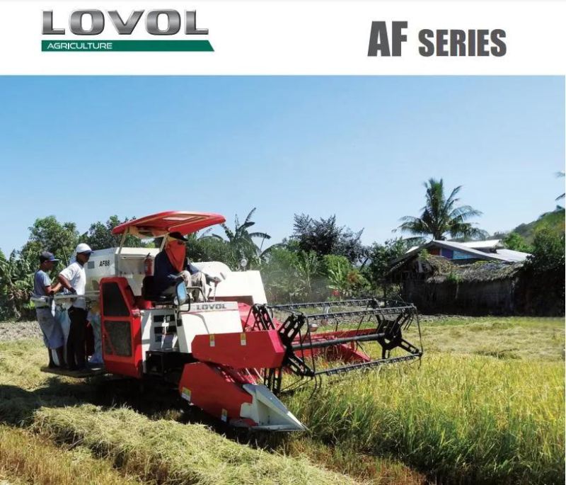 Lovol Af88/Af108 Crawler Auto Manual Collection Rice Harvester