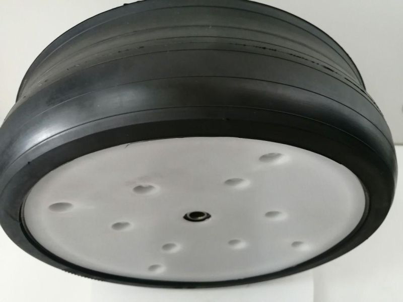 4.5" X 16" White Nylon & Steel Rim Depth Wheel and Tire