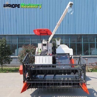 Long Rubber Crawler Paddy Rice Combine Harvester Machine