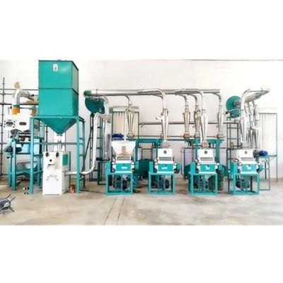 20t Maize Mill Plant Maize Meal Grits Milling Machines