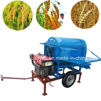 Grain Rice Corn Wheat Beans Thresher Threshing Machine