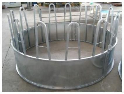 Galvanized Sheep Ring Hay Feeder, Cattle Hay Feeder