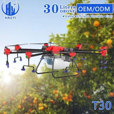 T30 30kg Large Capacity Farm Spraying Uav Drone Agricultural Sprayer