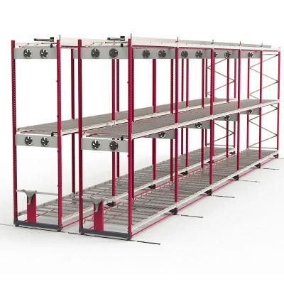 Movable Vertical Grow Rack System Ebb and Flood Rolling Benches Growing Solutions for Sale