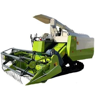 Light Weight Rice Wheat Corn Crawler Combine Harvester