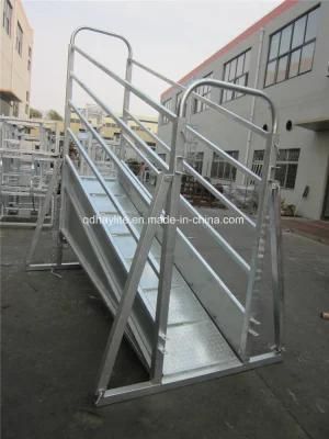 Adjustable Galvanized Cattle Chute Loading Ramp