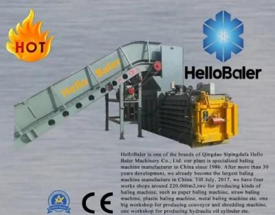 Hydraulic cardboard baler for packaging baling strapping pressing waste paper pulp cardboard plastic scraps recycling