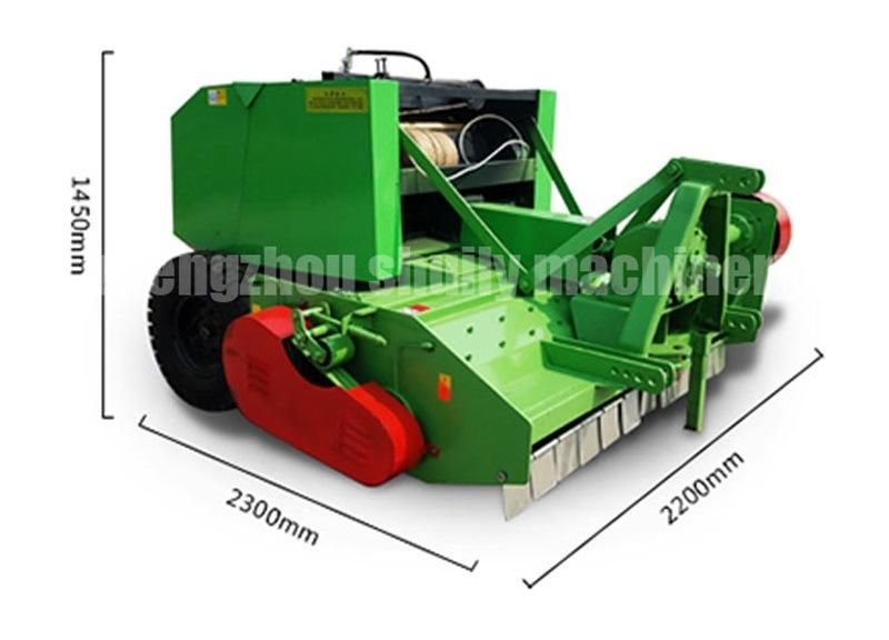 Hay Baler Machine Mini Round Hay Baler with Tractor