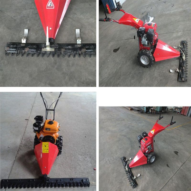 China Hand Push Lawnmower Mini Sickle Bar Mower with Diesel Engine