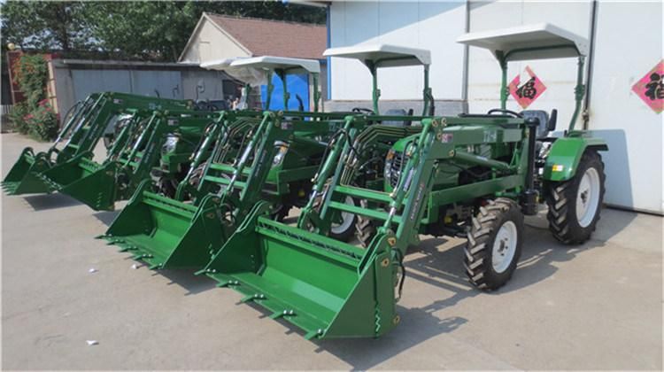 China Good Quality Farm Machine 80HP 90HP 100HP 4WD Agricultral Tractor Front End Loader