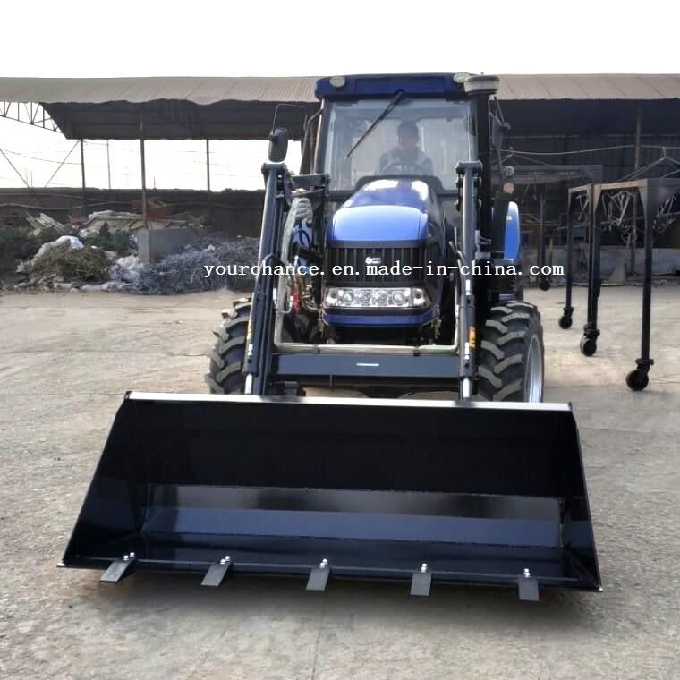 High Quality China Factory Manufacture Wheel Tractor Loader Tz10d Europe Quick Hitch Type Front End Loader with 4 in 1 Combine Bucket for 70-100HP Tractor
