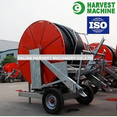 Agricultural Hose Reel Irrigation System Traveling Water Hose Reel Rain Spray