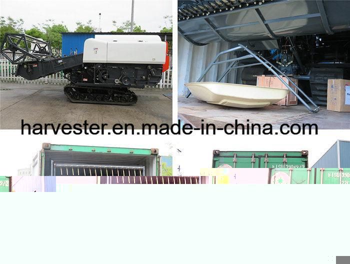 88HP Kubota Similar Small Tank Rice Wheat Harvester