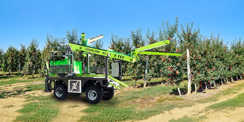 Gl-4A Wheeled Orchard Harvester Fruit Apple Picking Machine