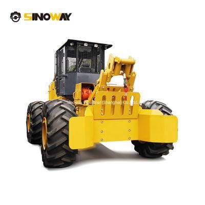 Forest Harvesting Equipment Rubber Tired Skidder with Cable and Wood Timber Grapple