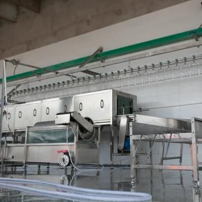 Poultry Slaughtering Processing Line Horizontal Speed Regulating Head and Neck Feather Removal Machine